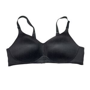 Cacique Invisible Backsmoother Light Lined No Wire Full Coverage Bra Black 42DD